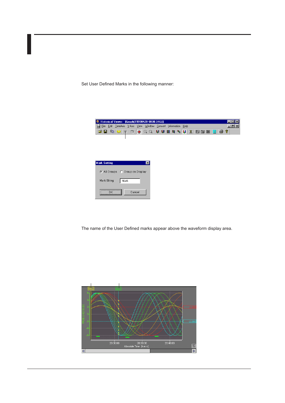 12 user defined and trigger marks, 12 user defined and trigger marks -18 | Yokogawa DAQWORX User Manual | Page 154 / 210