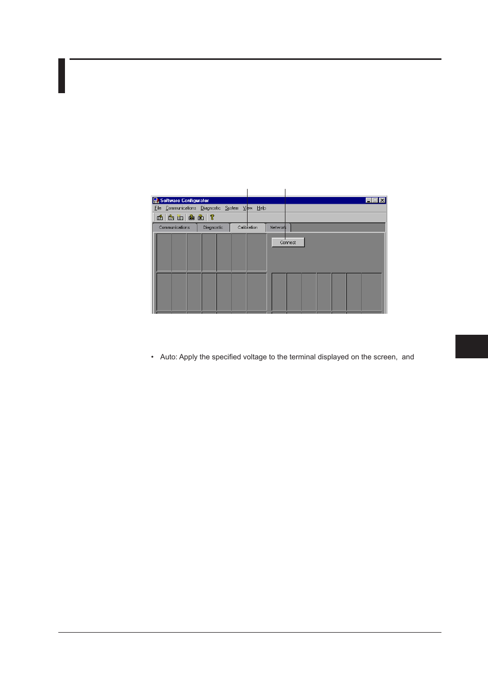 Chapter 8 calibration, 1 operating procedures on the calibration screen | Yokogawa DAQWORX User Manual | Page 174 / 210