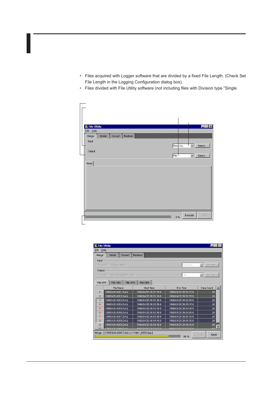 2 merging measurement data files, 2 merging measurement data files -2 | Yokogawa DAQWORX User Manual | Page 193 / 210
