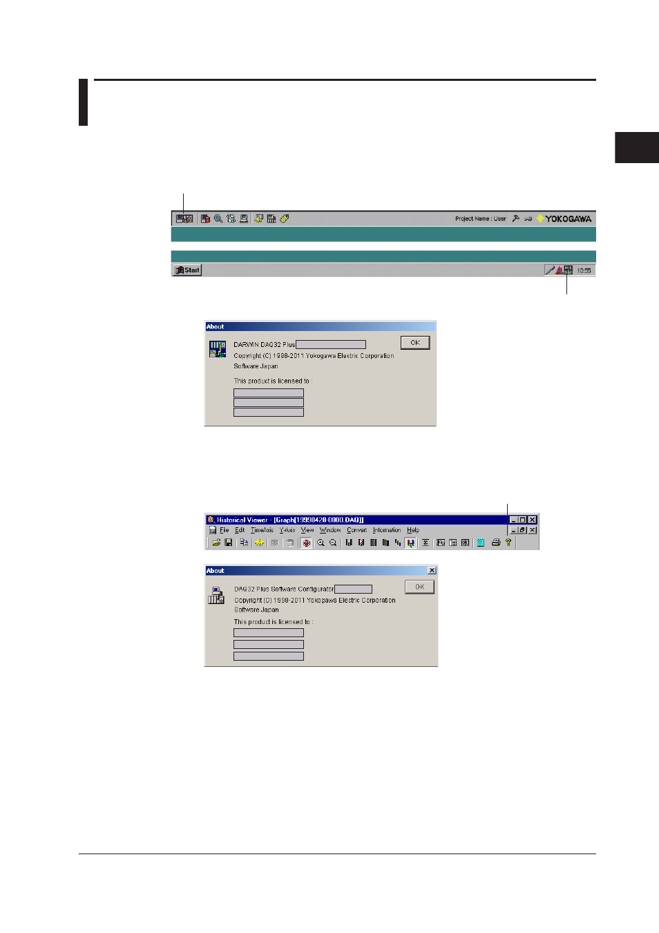 4 version and license information, 4 version and license information -5 | Yokogawa DAQWORX User Manual | Page 38 / 210