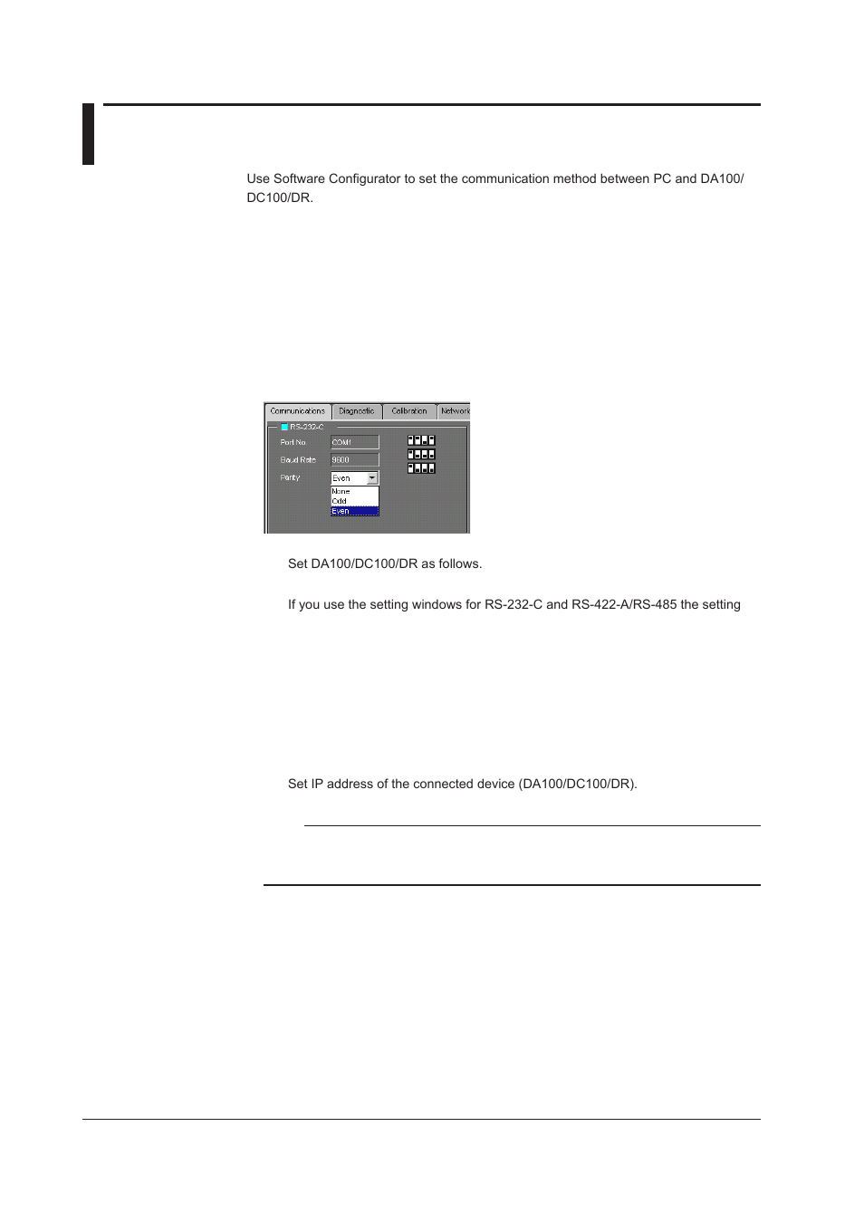 3 communication settings, 3 communication settings -4 | Yokogawa DAQWORX User Manual | Page 42 / 210