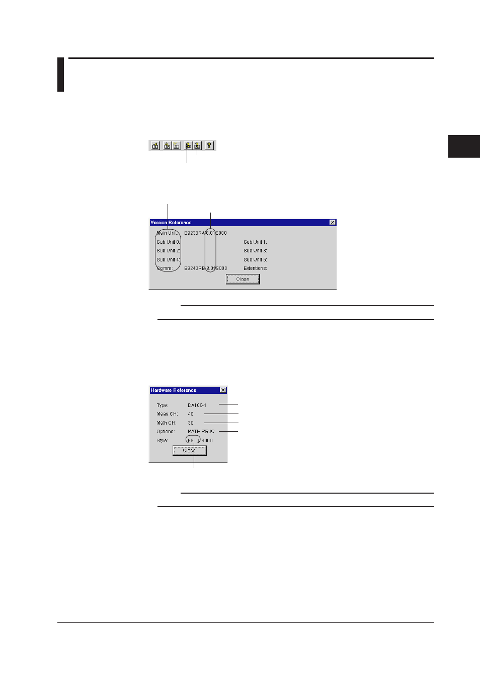 6 confirming rom version and system info, 6 confirming rom version and system info -9 | Yokogawa DAQWORX User Manual | Page 47 / 210