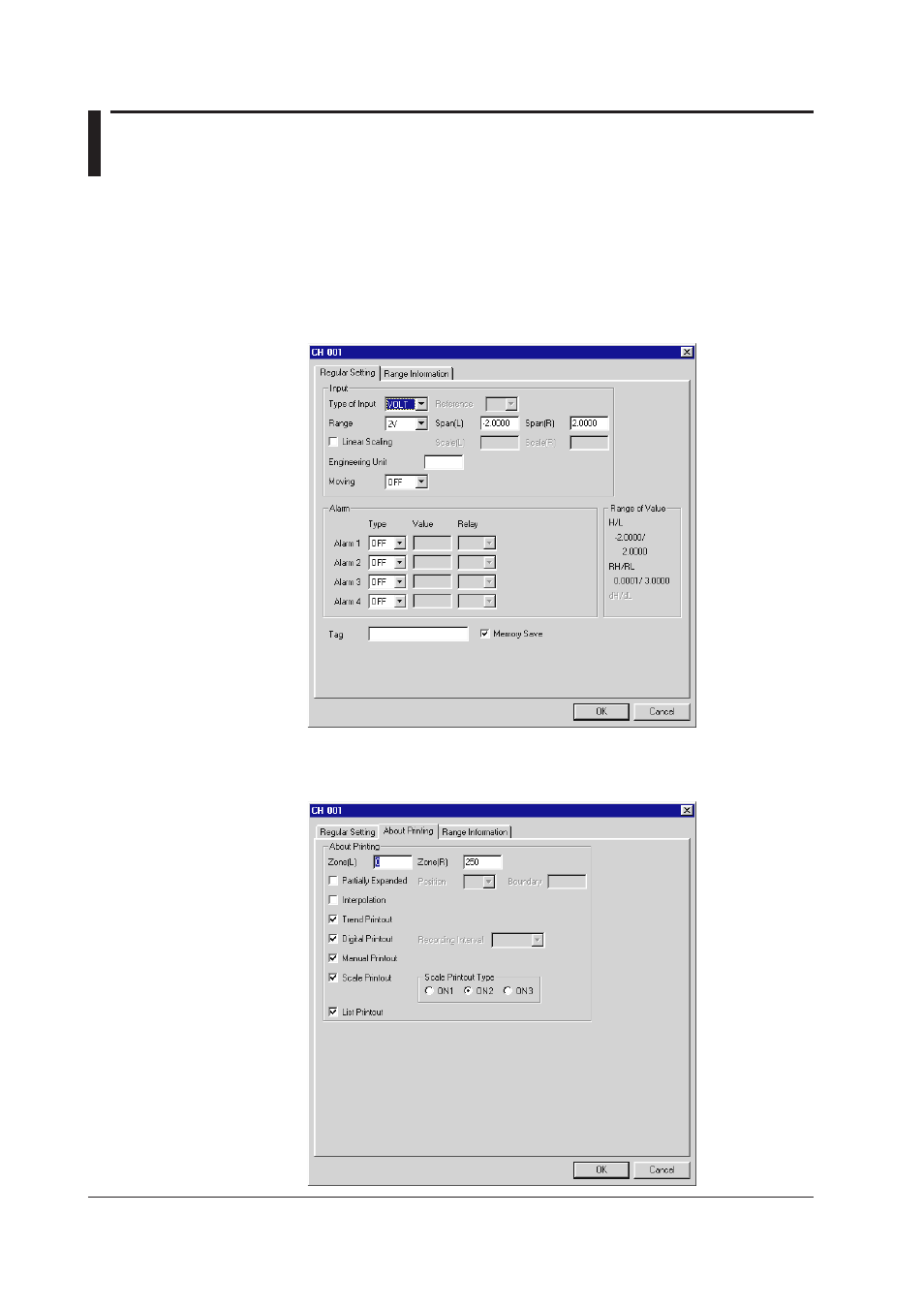 9 making settings per channel, 9 making settings per channel -20 | Yokogawa DAQWORX User Manual | Page 67 / 210