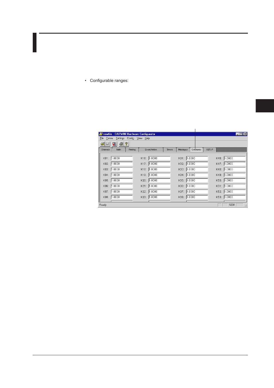 13 setting constants, 13 setting constants -27 | Yokogawa DAQWORX User Manual | Page 74 / 210