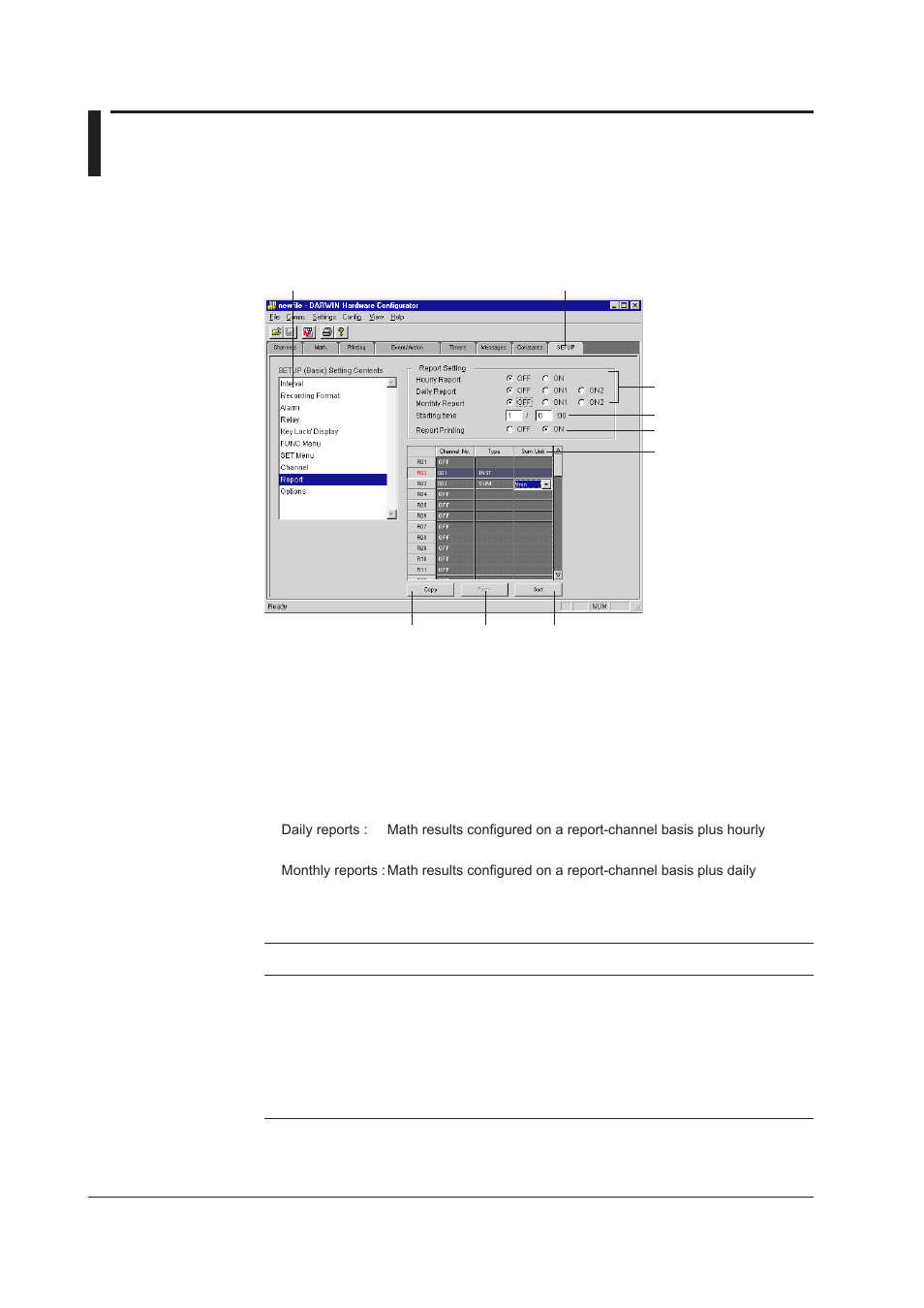 23 report settings, 23 report settings -46 | Yokogawa DAQWORX User Manual | Page 93 / 210