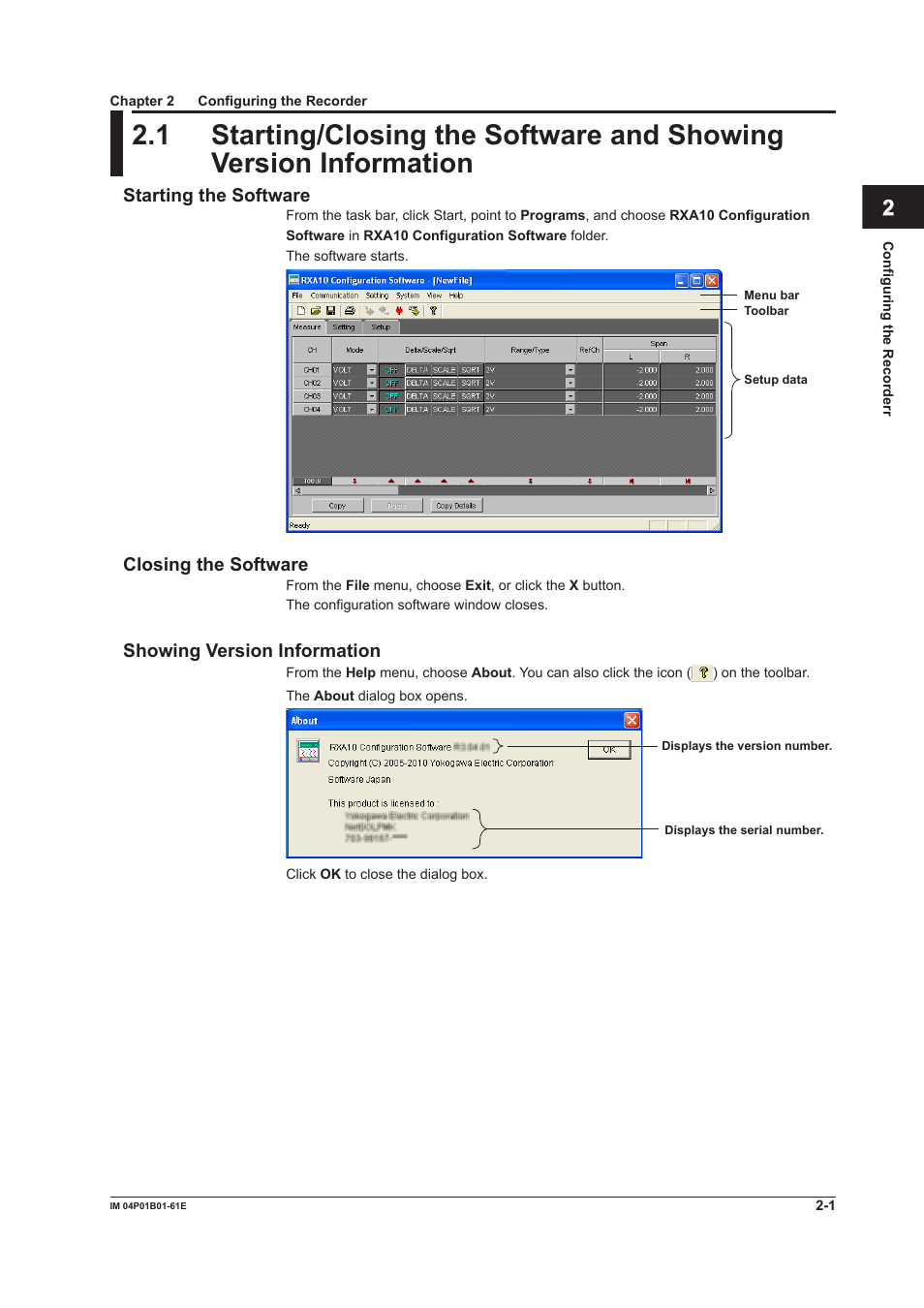Chapter 2 configuring the recorder | Yokogawa µR20000 User Manual | Page 14 / 65