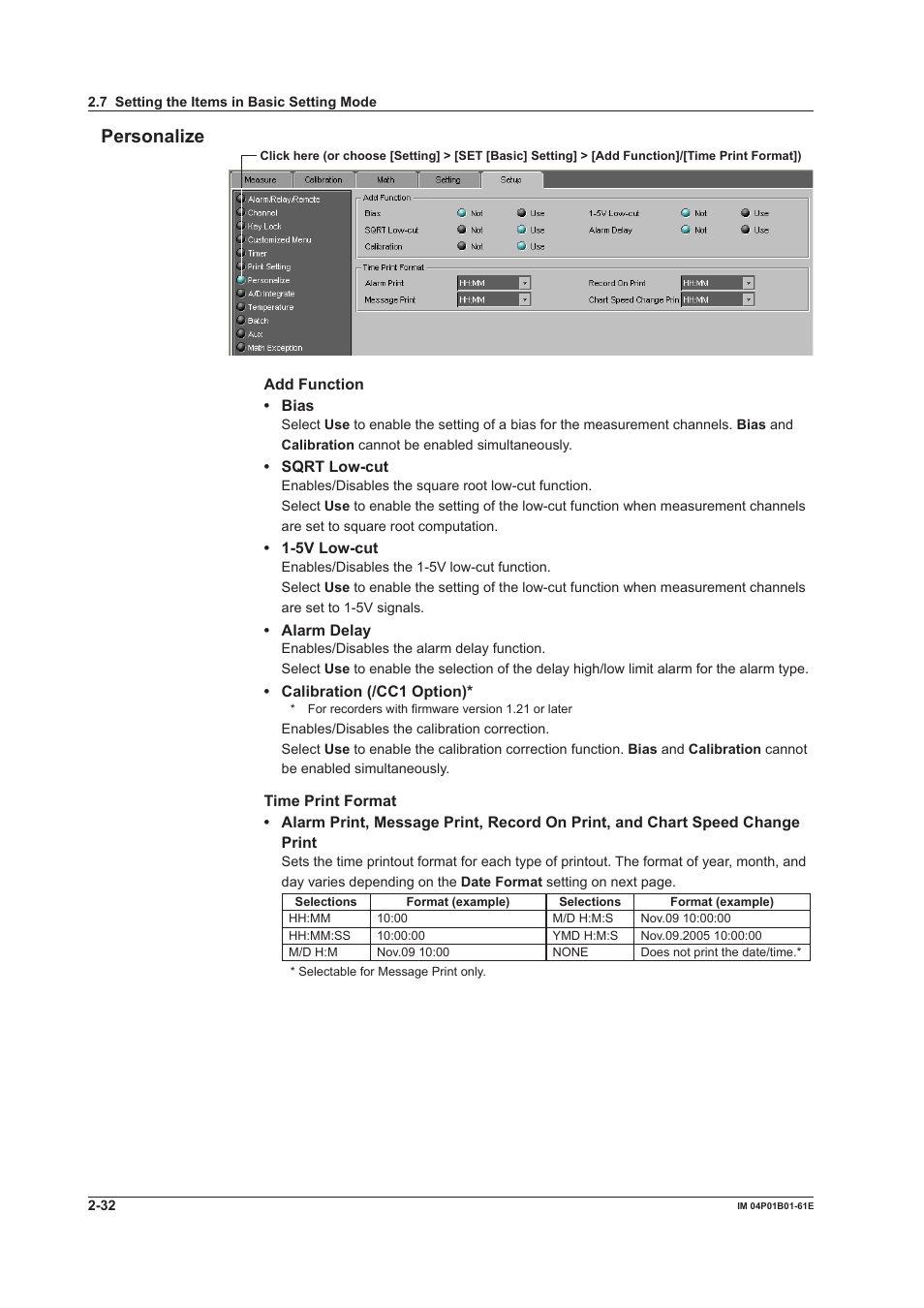 Personalize | Yokogawa µR20000 User Manual | Page 45 / 65