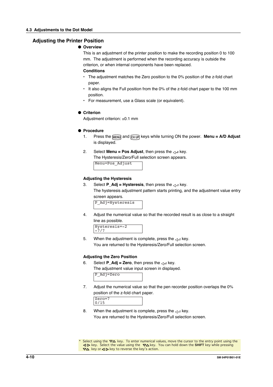 Adjusting the printer position, Adjusting the printer position -10 | Yokogawa µR20000 User Manual | Page 41 / 83