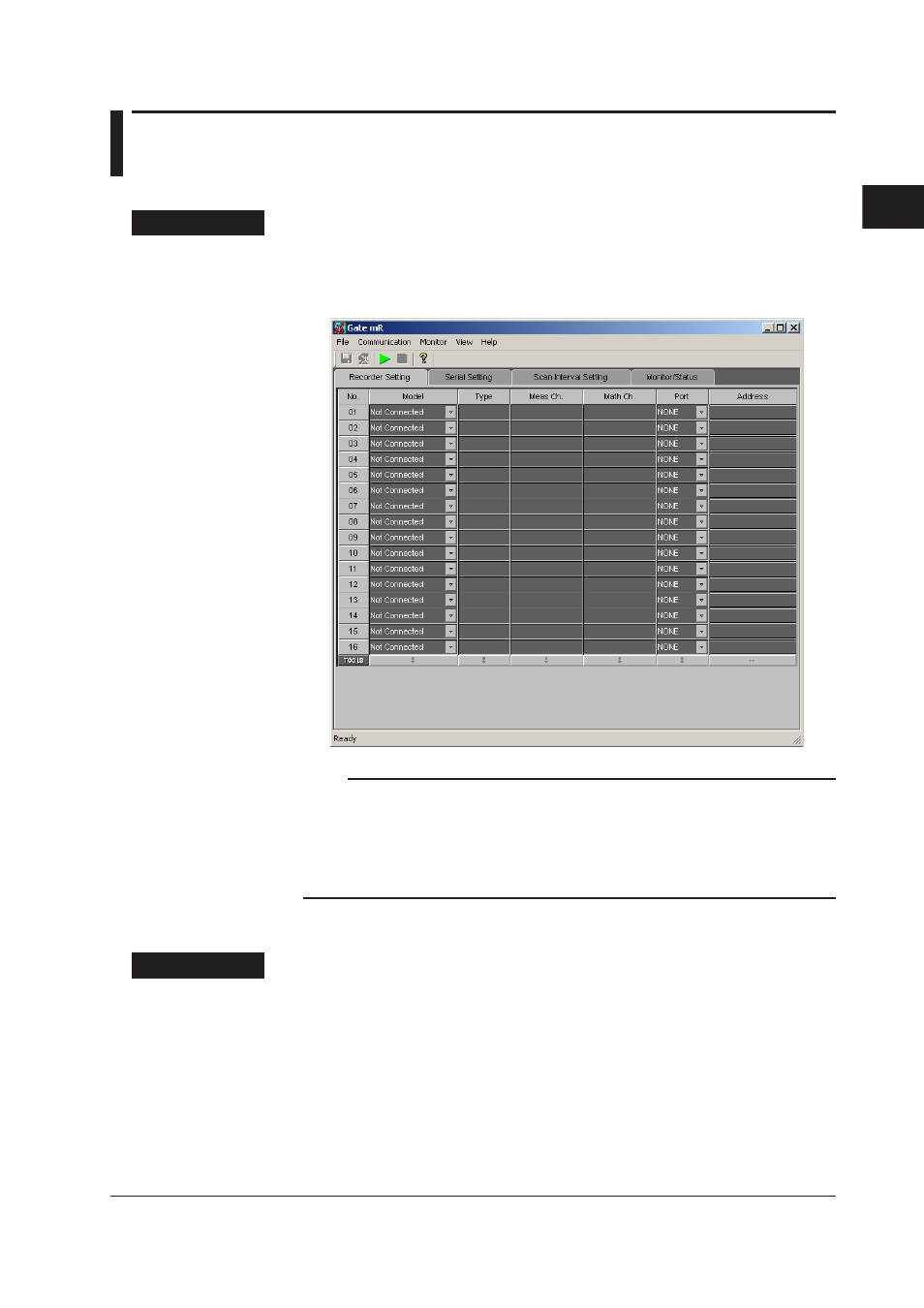 Chapter 2 operating procedure, 1 running and exiting, Running the software | Exiting the software, Chapter 2 operatng procedure, 1 running and exiting -1, Running the software -1, Exiting the software -1, 1 runnng and extng | Yokogawa DAQWORX User Manual | Page 10 / 27
