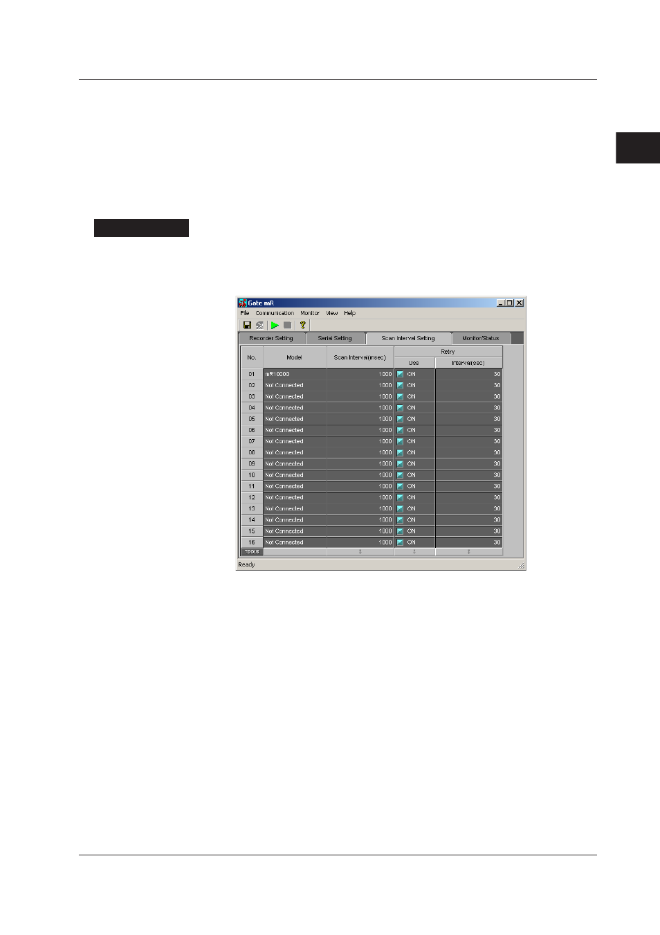 Acquisition interval and retry settings, Acquisition interval and retry settings -5, Index | Acquston interval and retry settngs | Yokogawa DAQWORX User Manual | Page 14 / 27