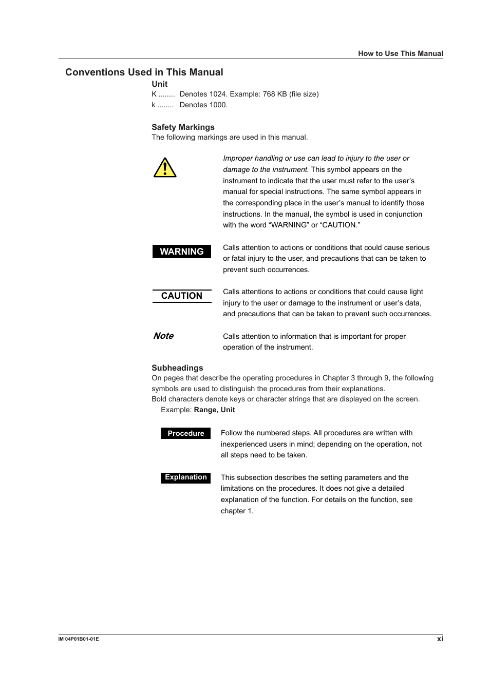 Conventons used n ths manual | Yokogawa µR10000 User Manual | Page 12 / 263