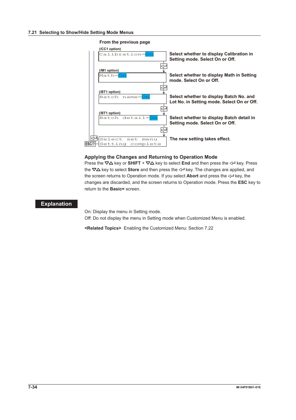 Explanaton | Yokogawa µR10000 User Manual | Page 171 / 263