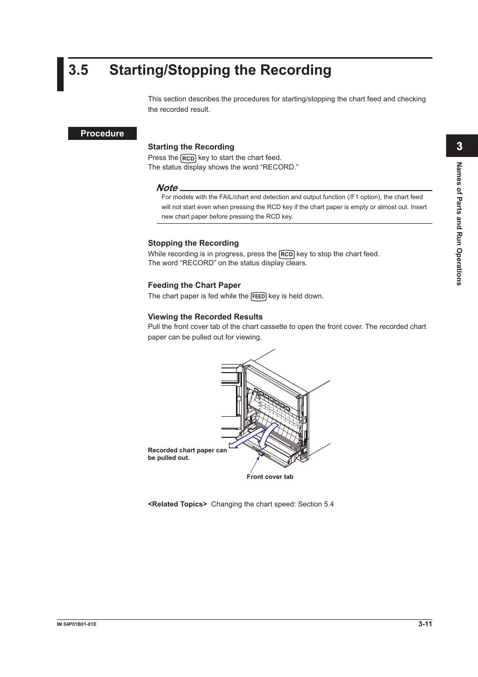 5 starting/stopping the recording, 5 starting/stopping the recording -11, 5 startng/stoppng the recordng | Yokogawa µR10000 User Manual | Page 79 / 263