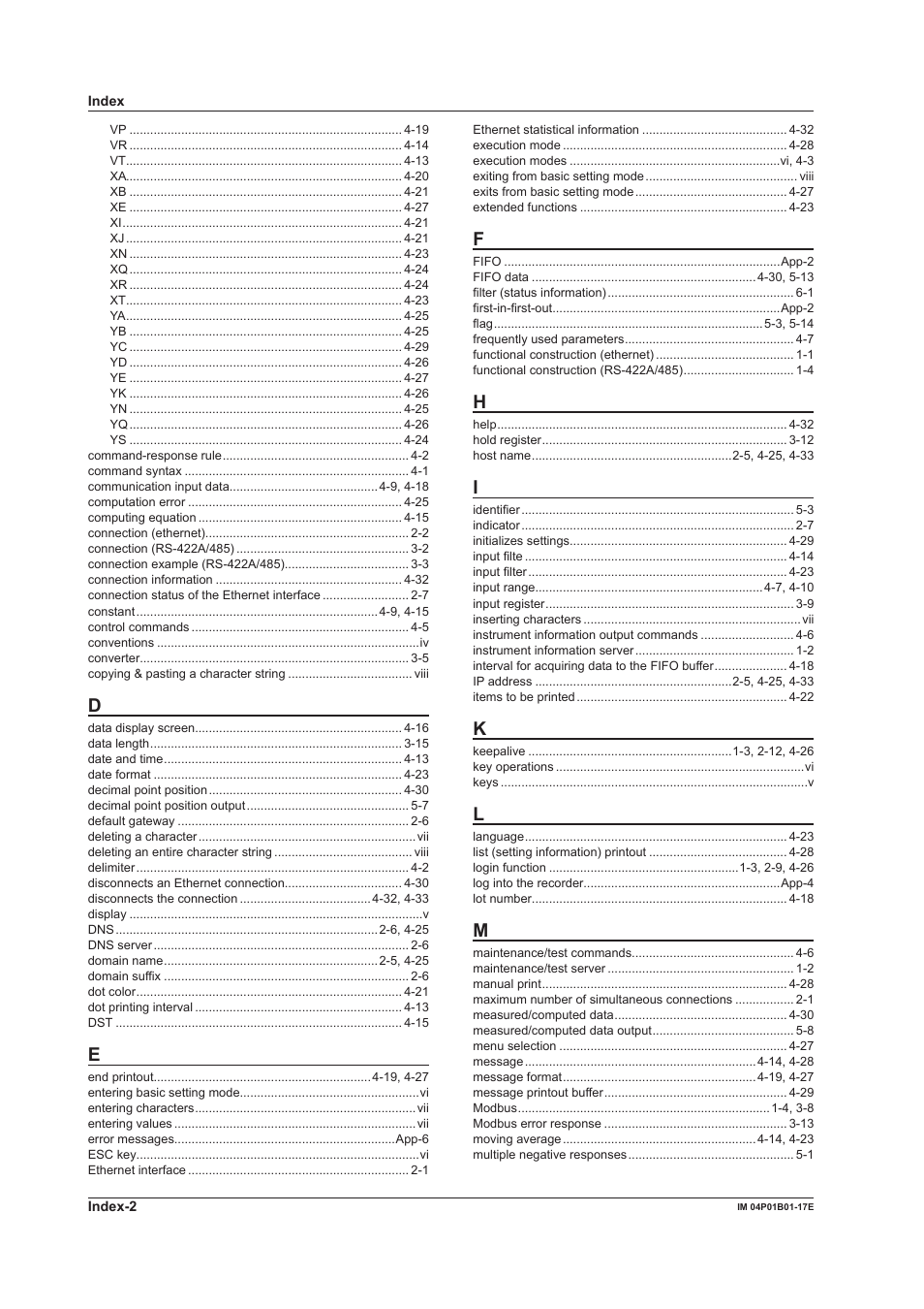 Yokogawa µR20000 User Manual | Page 102 / 103