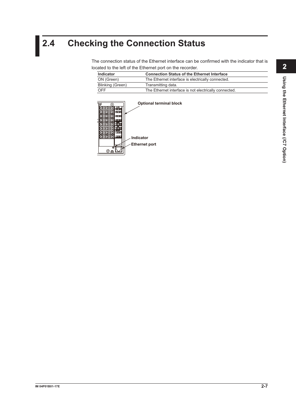 4 checking the connection status, 4 checking the connection status -7, App index | Yokogawa µR20000 User Manual | Page 23 / 103