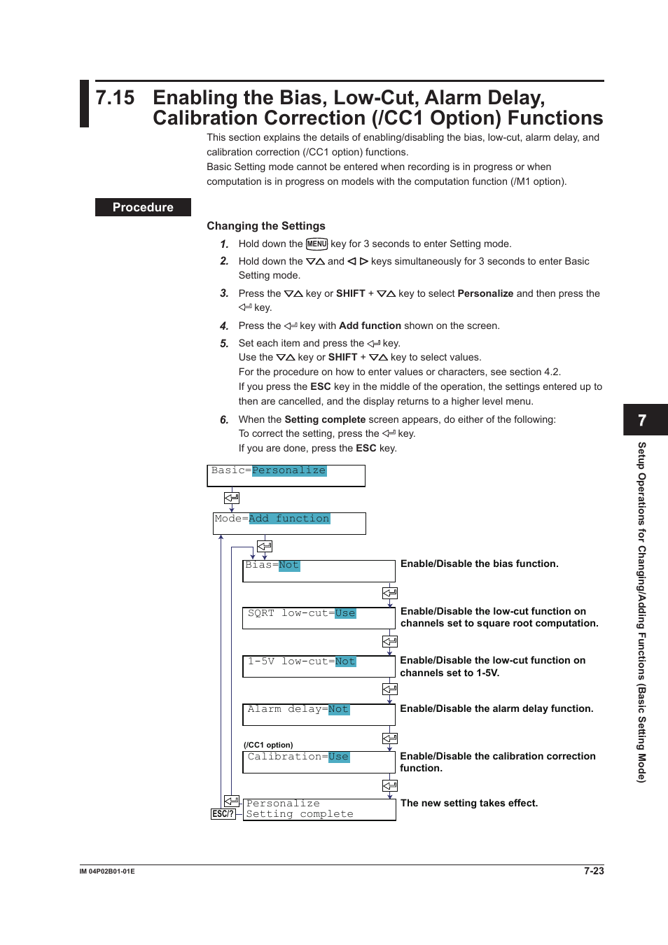 Functions -23 | Yokogawa µR20000 User Manual | Page 160 / 263