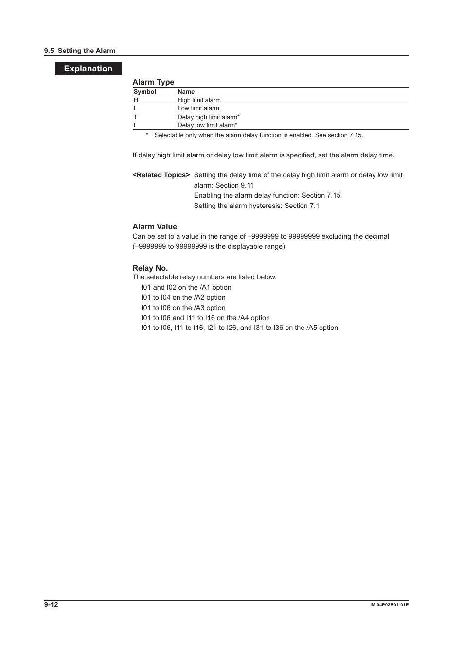 Explanaton | Yokogawa µR20000 User Manual | Page 195 / 263