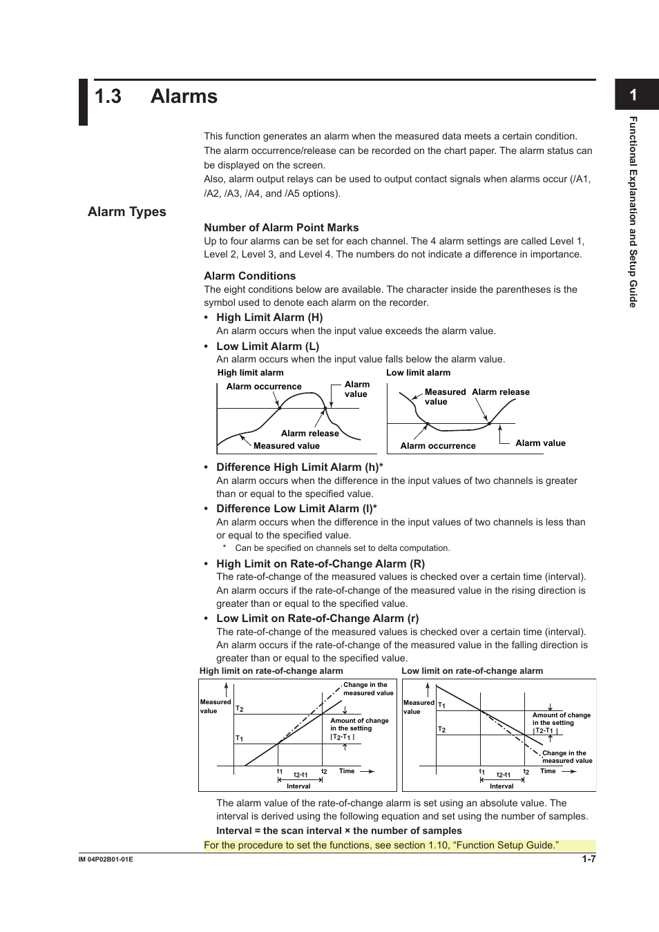 3 alarms, 3 alarms -7, App index | Alarm types | Yokogawa µR20000 User Manual | Page 23 / 263