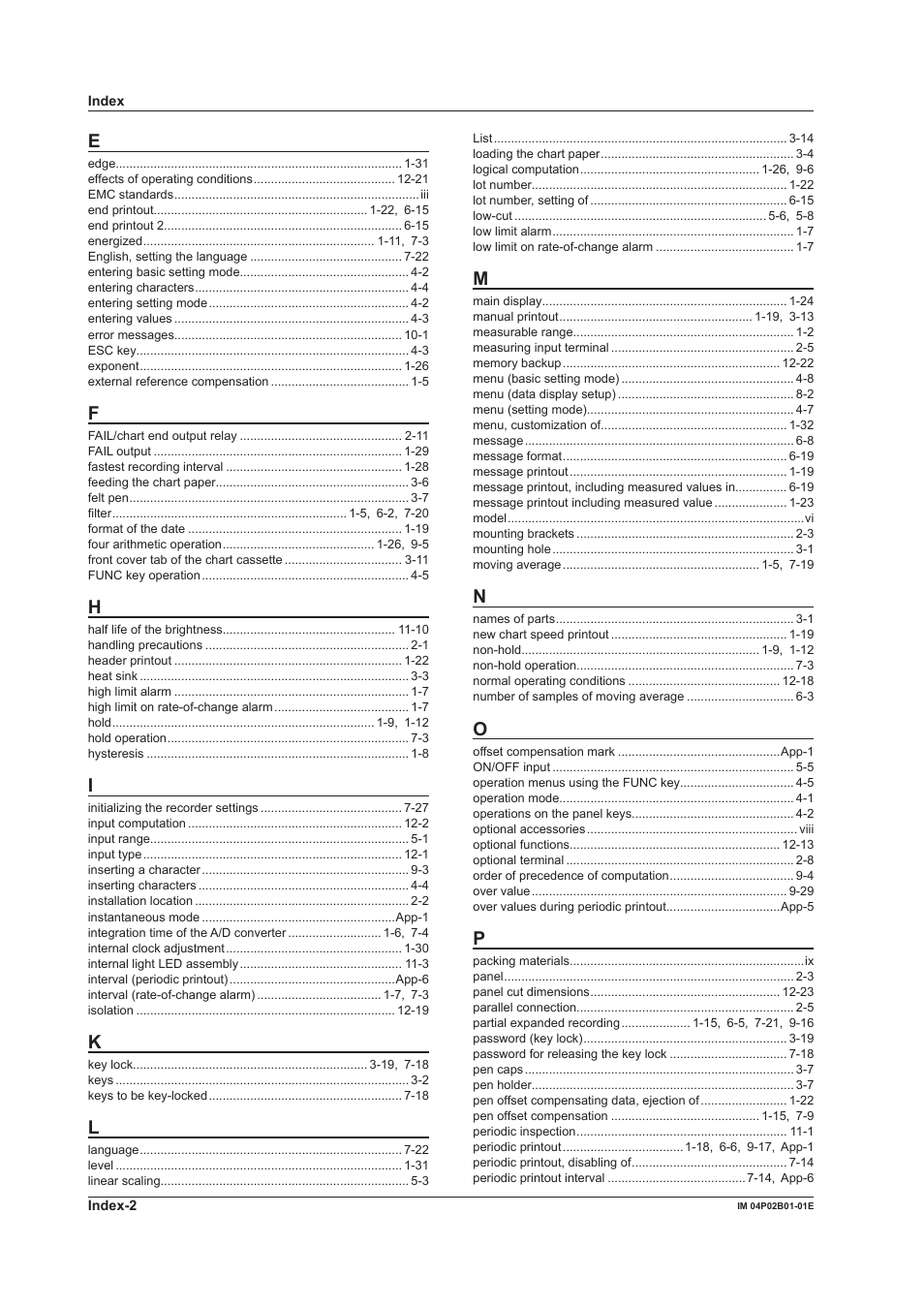 Yokogawa µR20000 User Manual | Page 261 / 263