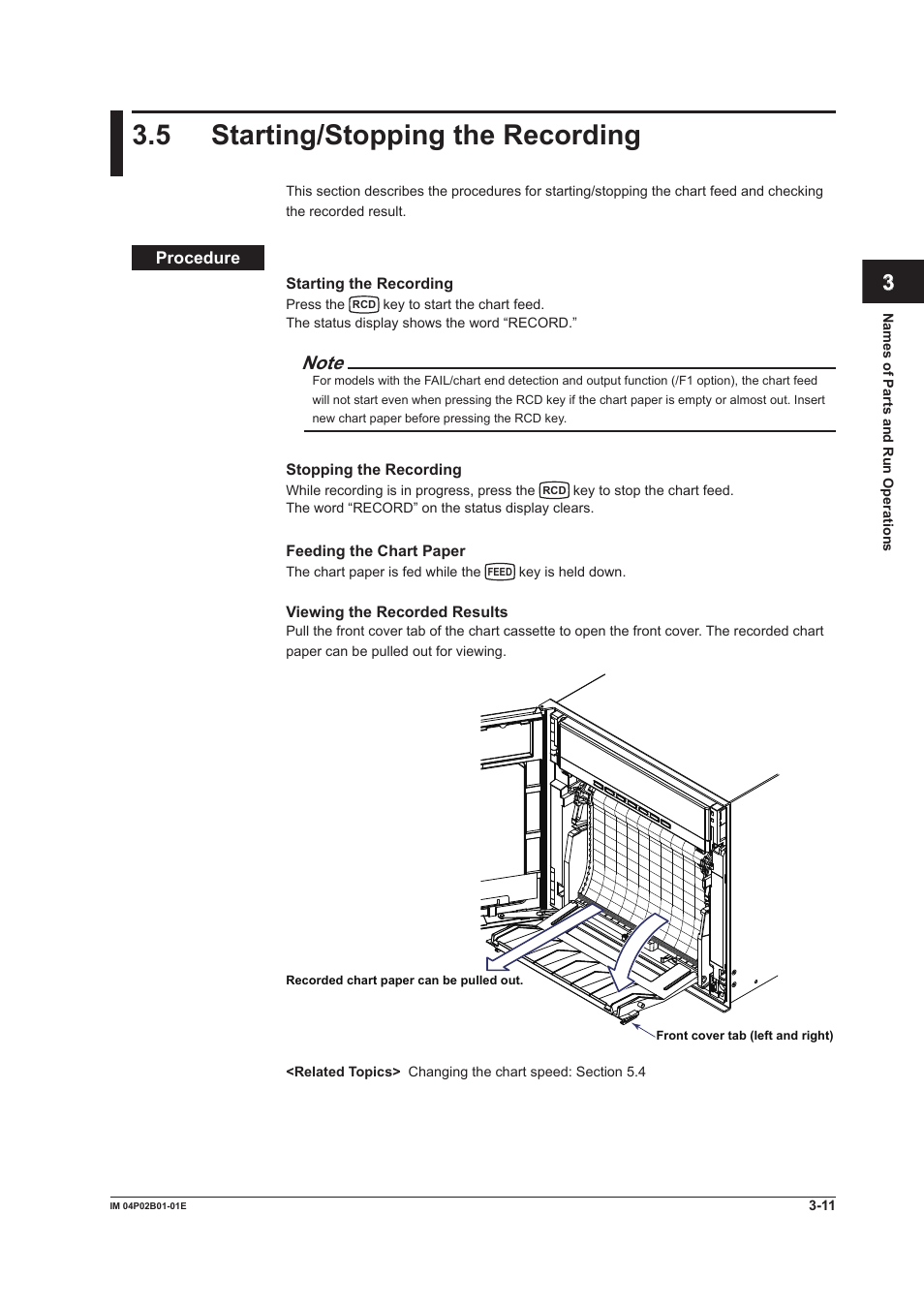 5 starting/stopping the recording, 5 starting/stopping the recording -11, 5 startng/stoppng the recordng | Yokogawa µR20000 User Manual | Page 80 / 263