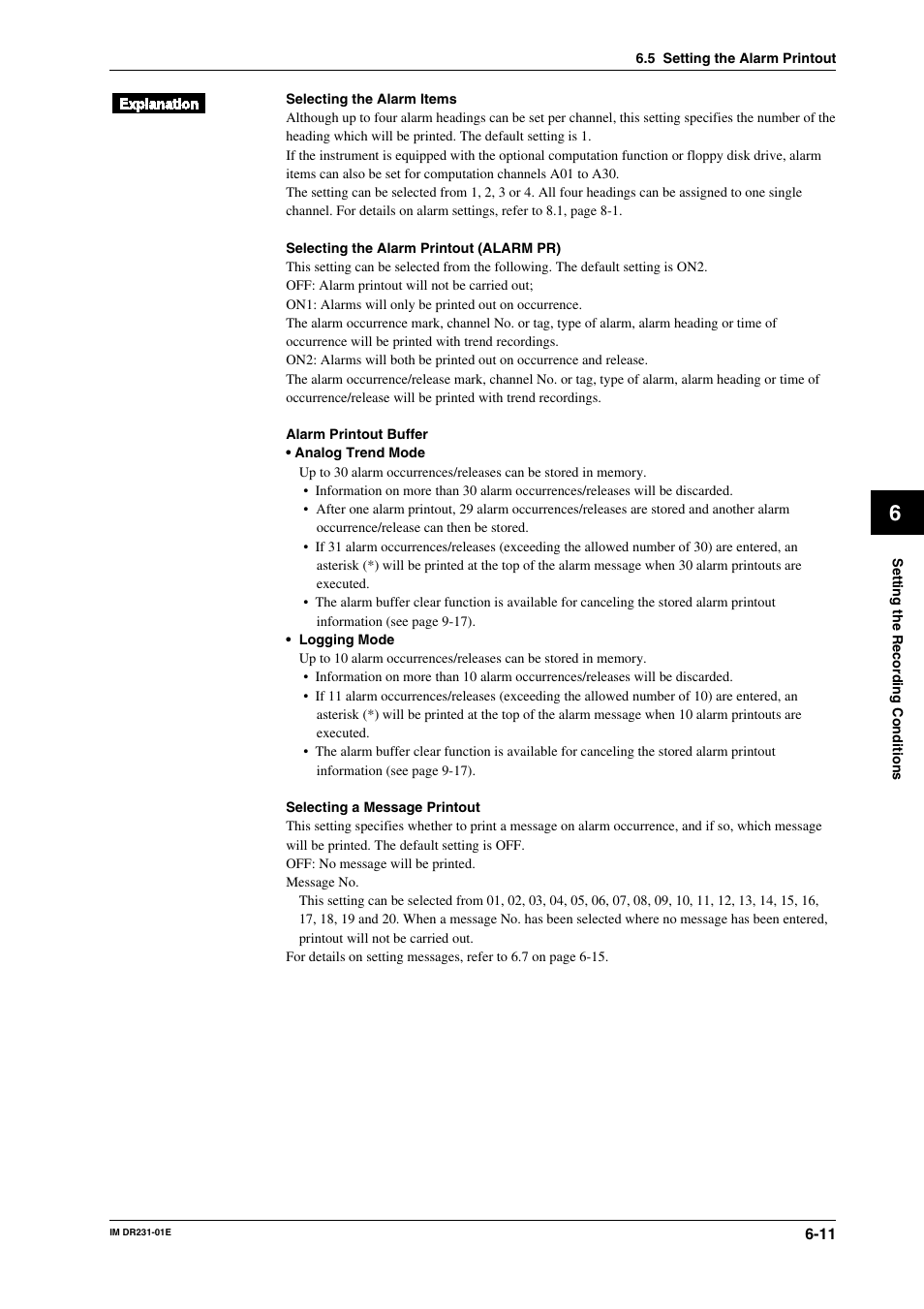Yokogawa DR240 User Manual | Page 109 / 255