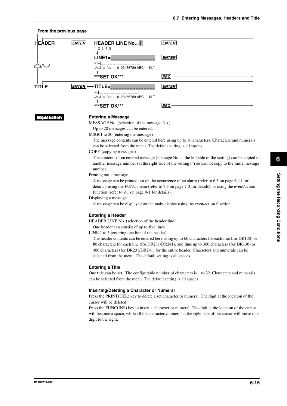 Yokogawa DR240 User Manual | Page 113 / 255
