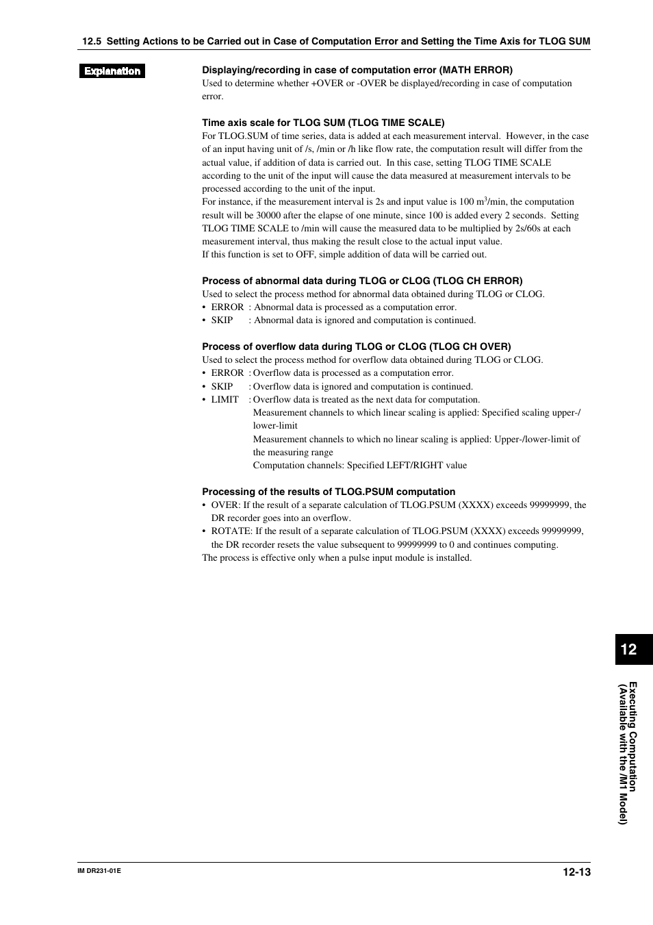 Yokogawa DR240 User Manual | Page 215 / 255