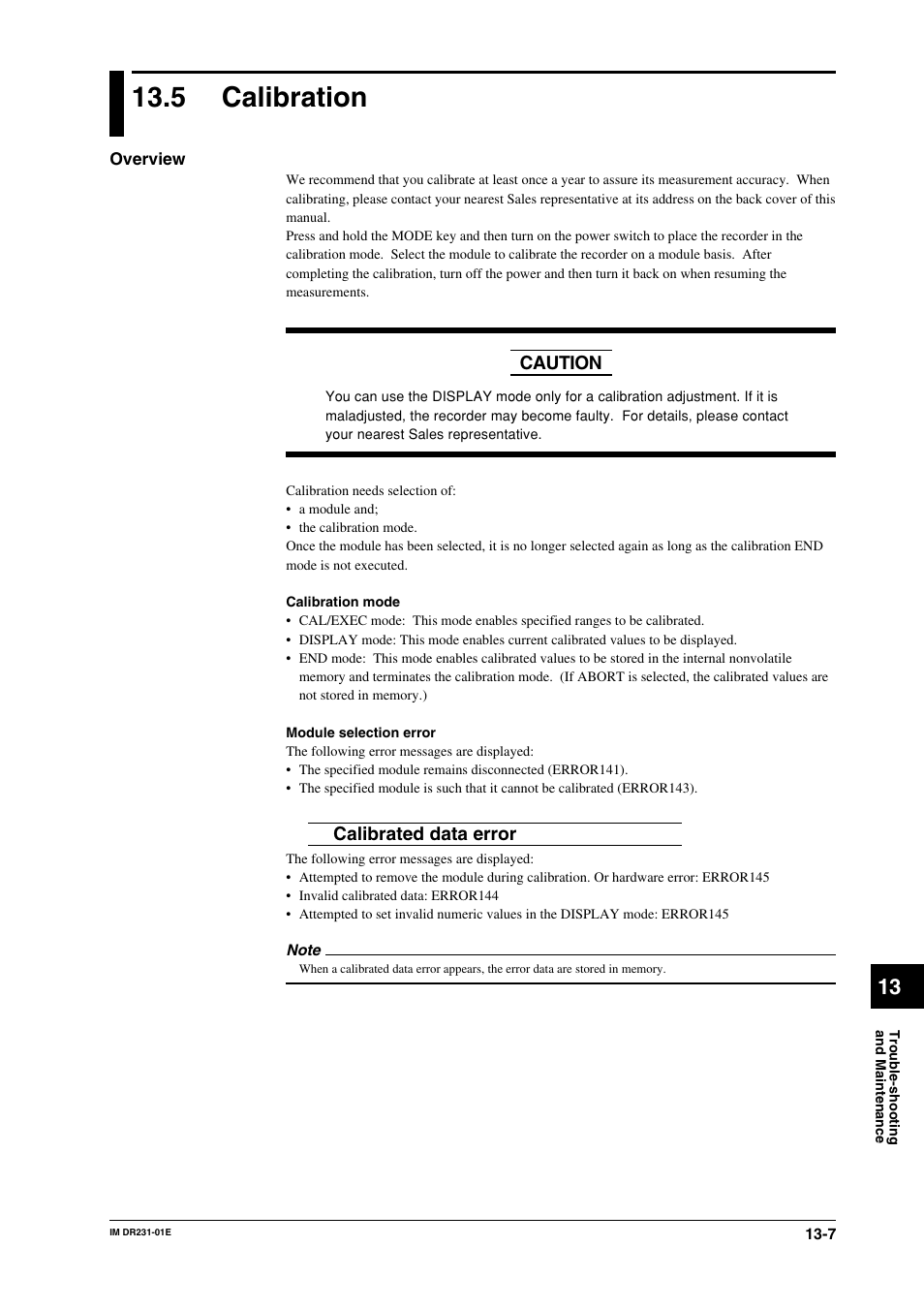 5 calibration, Calibration -7 | Yokogawa DR240 User Manual | Page 222 / 255