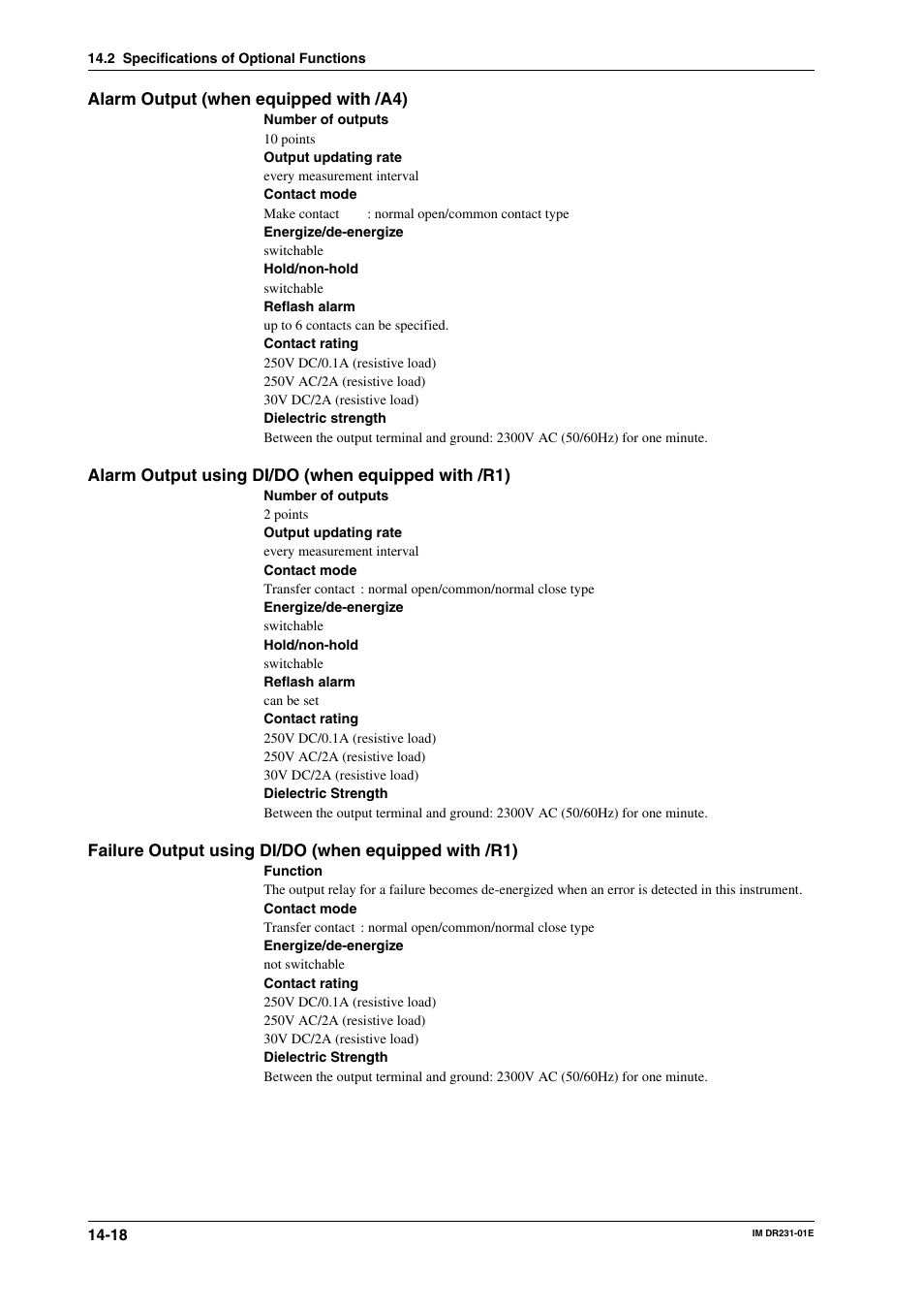 Yokogawa DR240 User Manual | Page 245 / 255