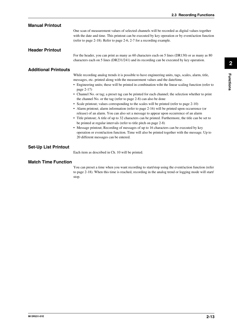 Yokogawa DR240 User Manual | Page 34 / 255