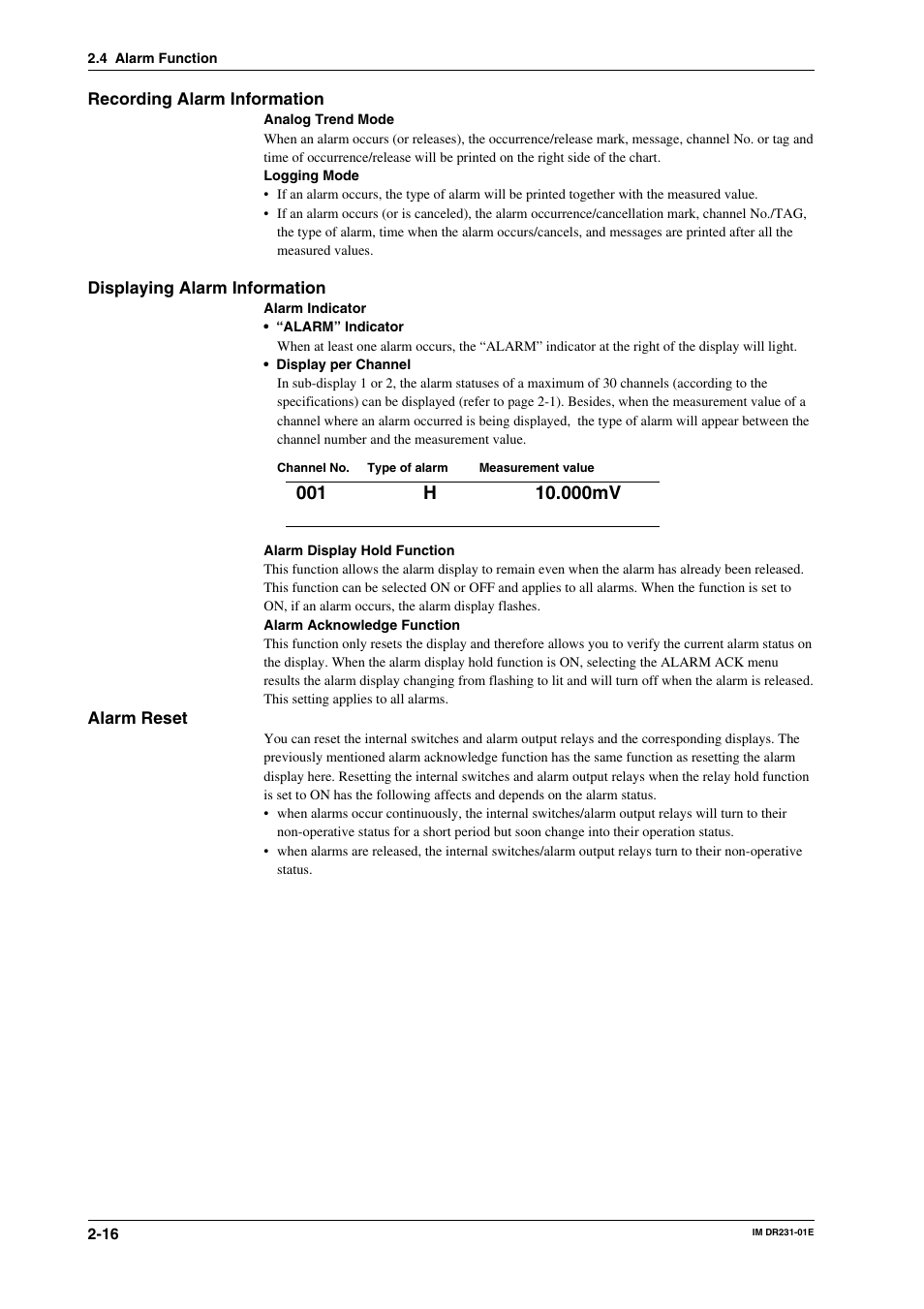 Yokogawa DR240 User Manual | Page 37 / 255