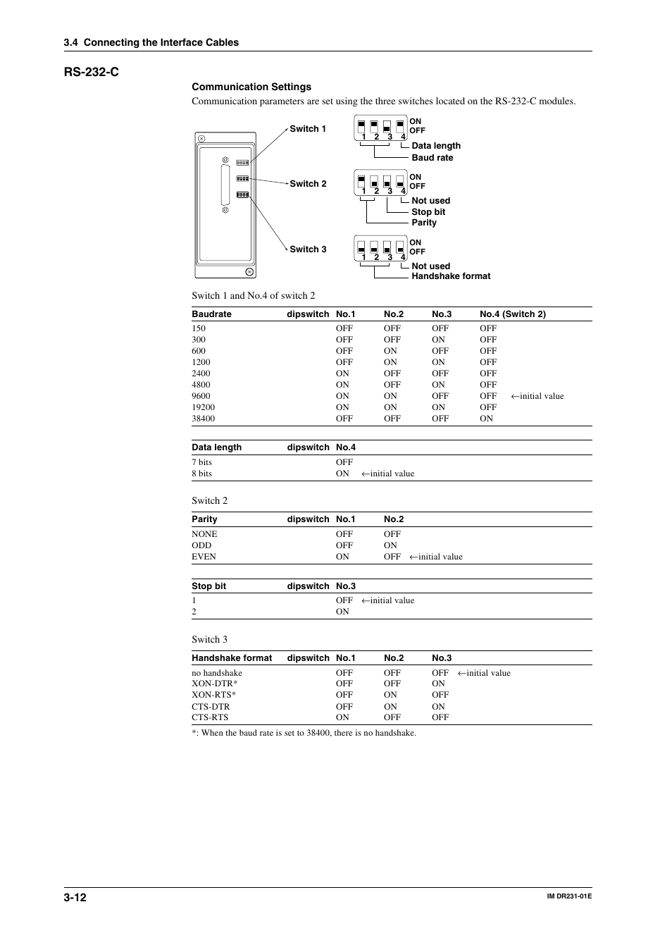 Rs-232-c | Yokogawa DR240 User Manual | Page 53 / 255