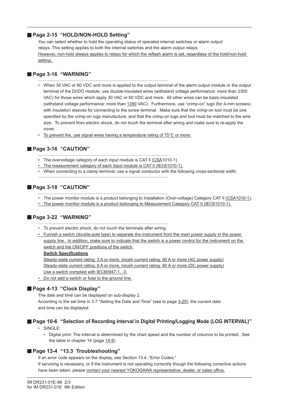 Yokogawa DR240 User Manual | Page 2 / 3