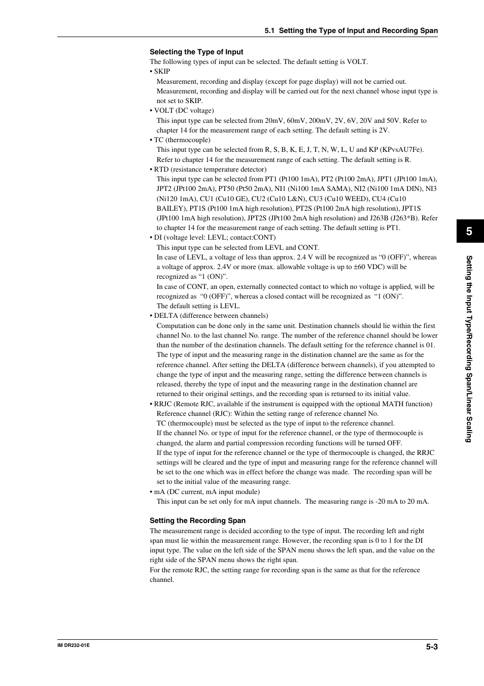 Yokogawa DR240 User Manual | Page 106 / 293