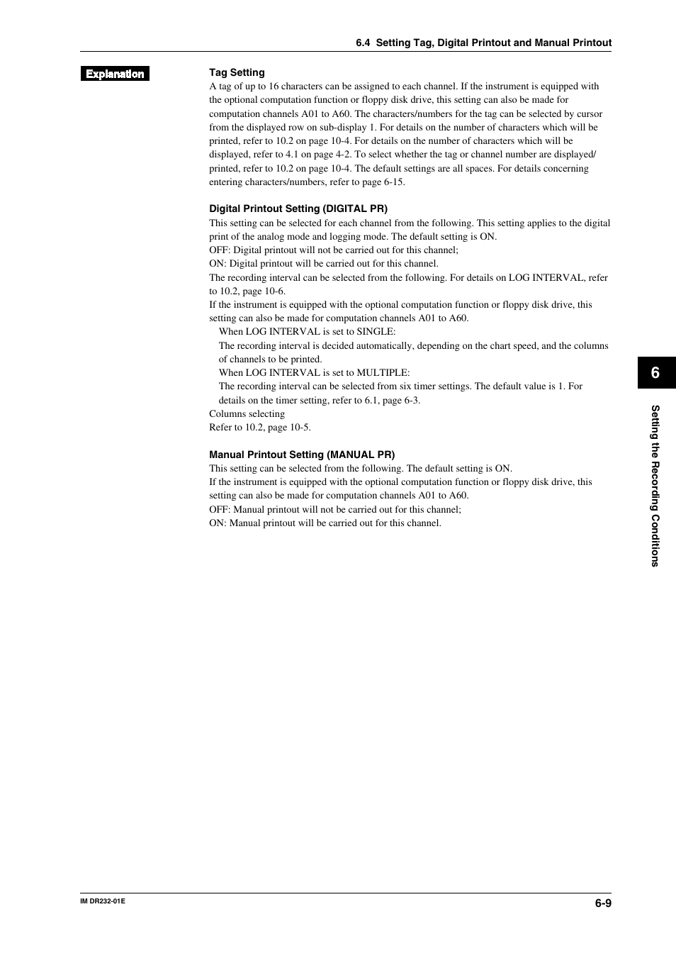 Yokogawa DR240 User Manual | Page 126 / 293