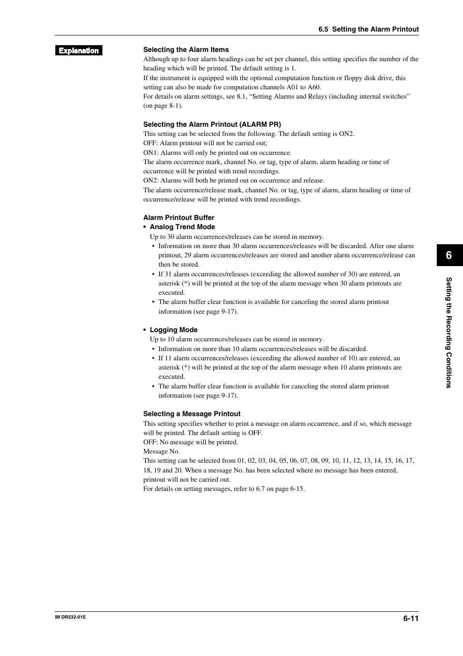 Yokogawa DR240 User Manual | Page 128 / 293