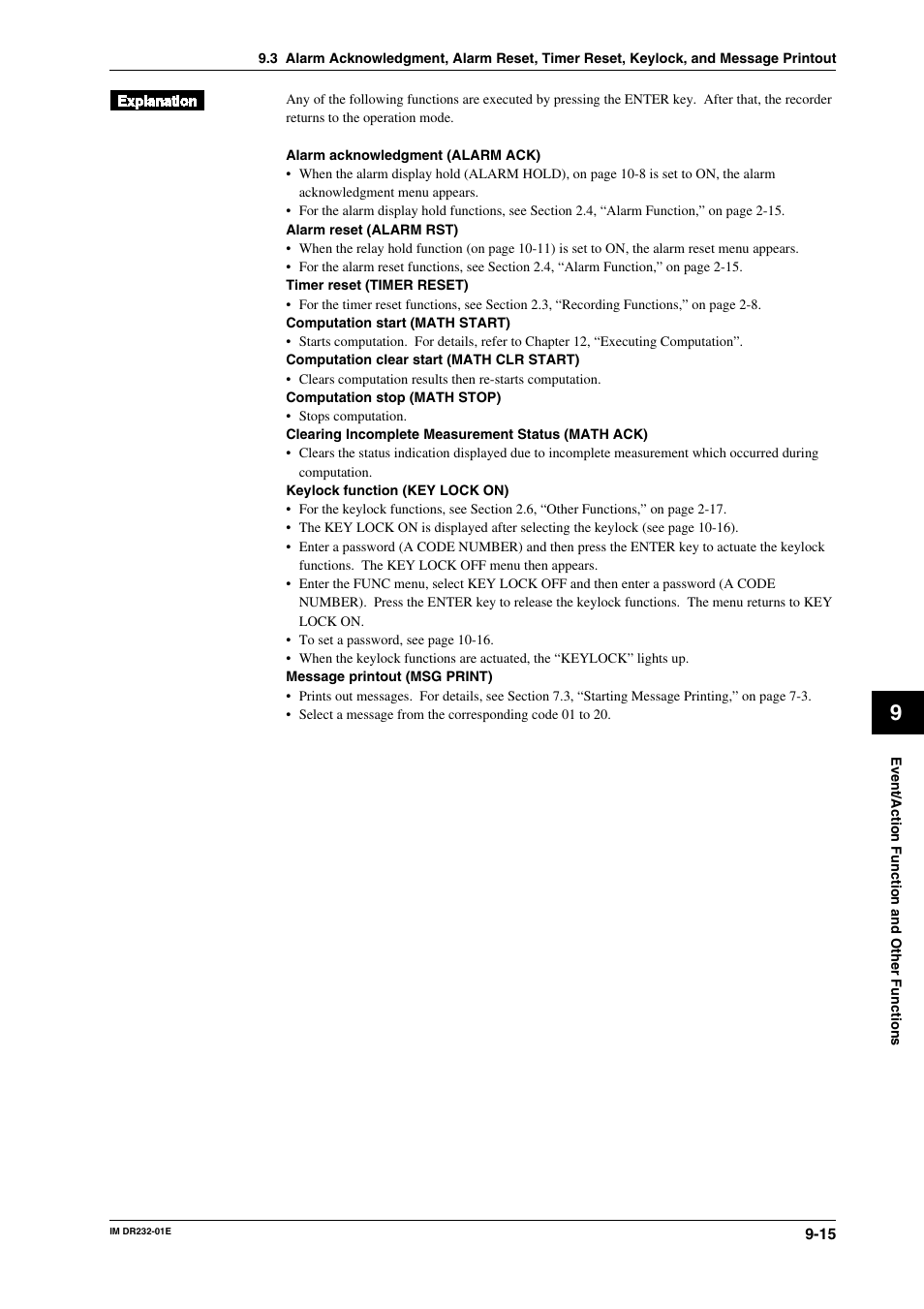 Yokogawa DR240 User Manual | Page 157 / 293