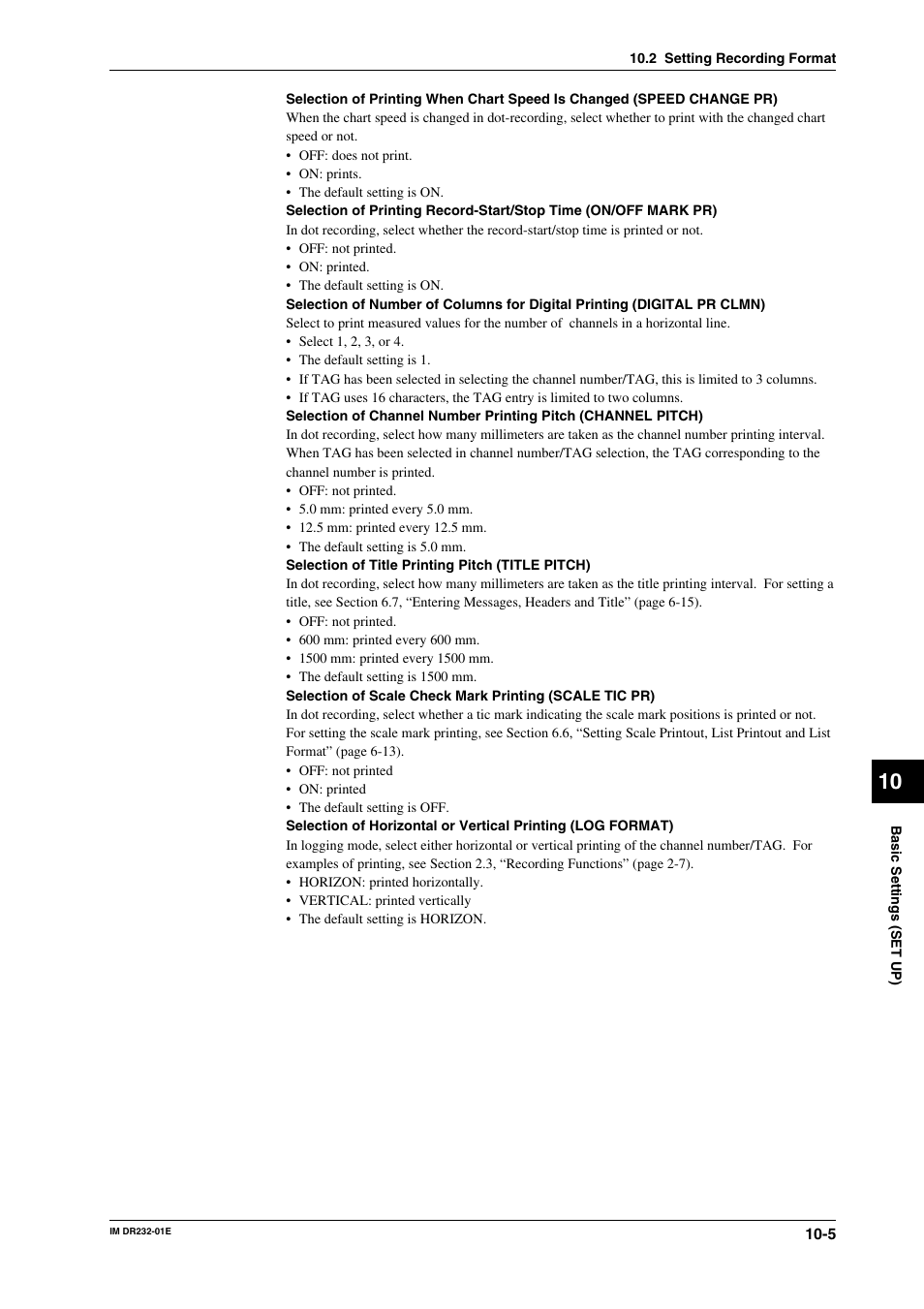 Yokogawa DR240 User Manual | Page 166 / 293