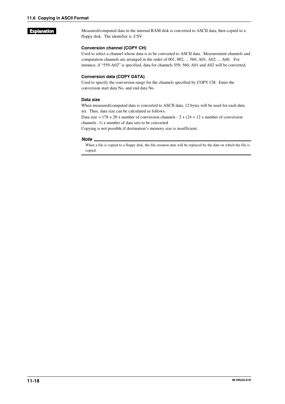 Yokogawa DR240 User Manual | Page 213 / 293