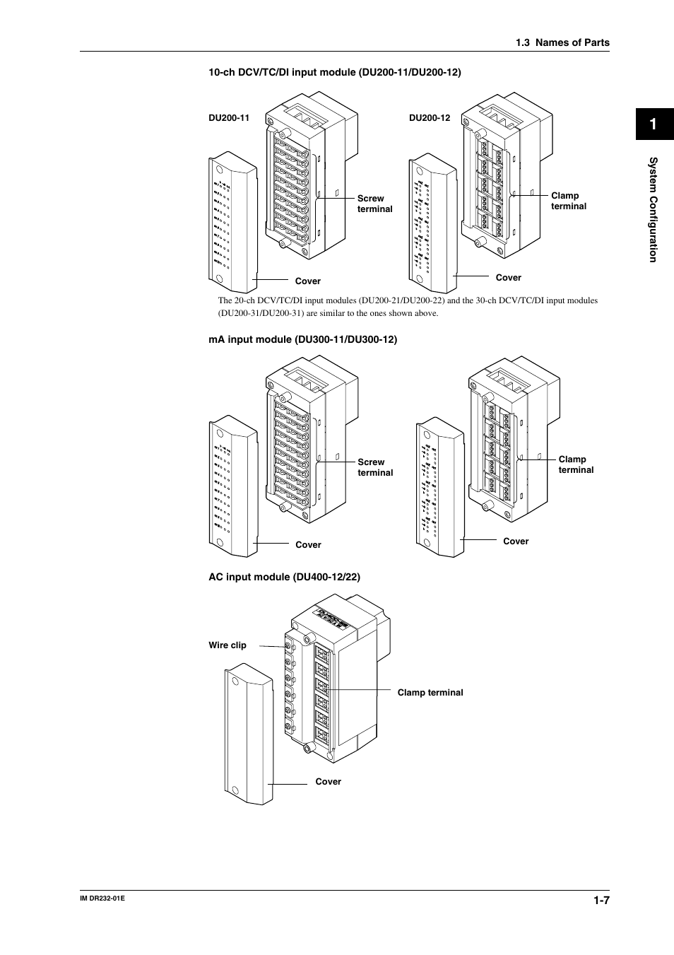 Yokogawa DR240 User Manual | Page 22 / 293