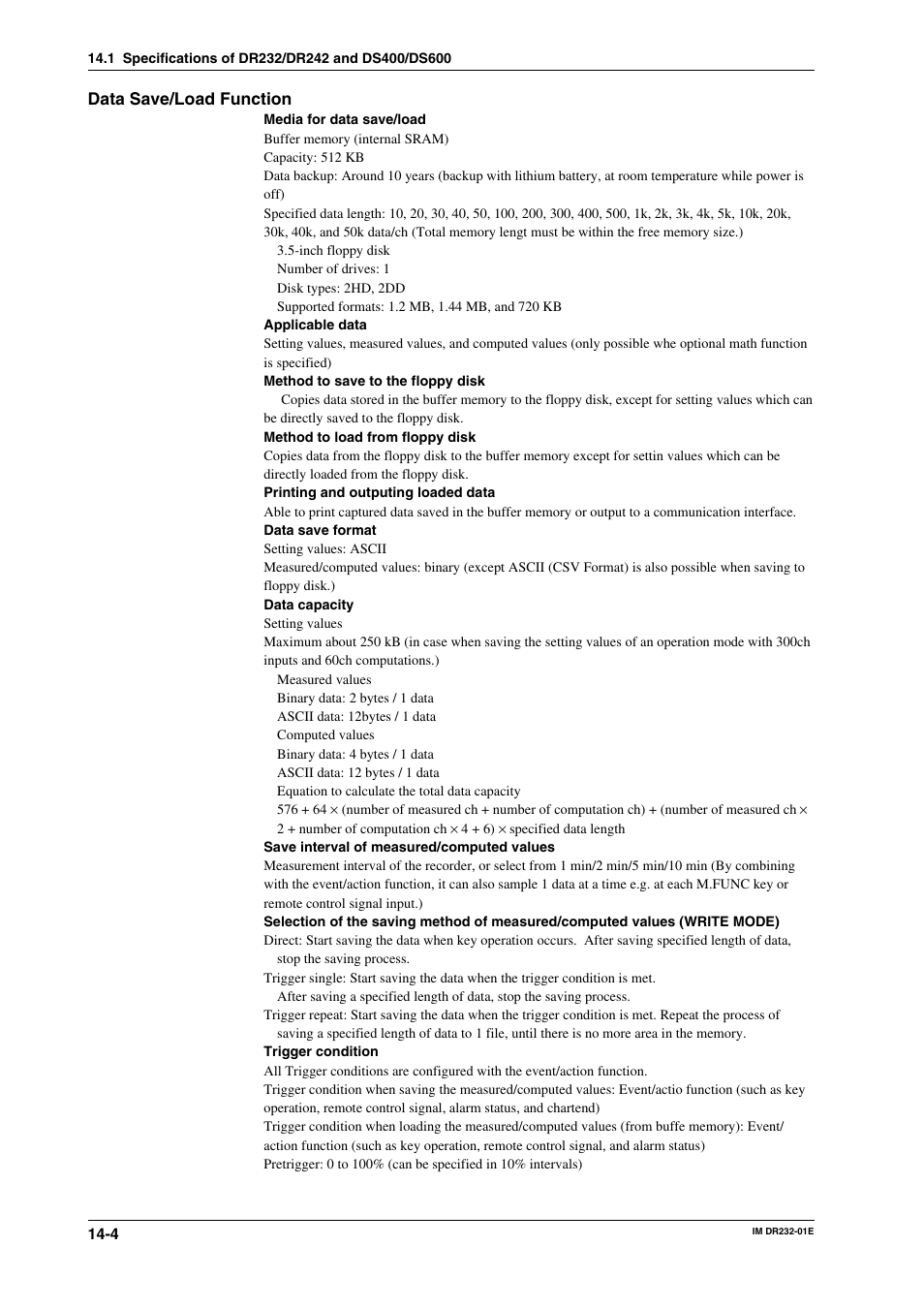 Yokogawa DR240 User Manual | Page 249 / 293