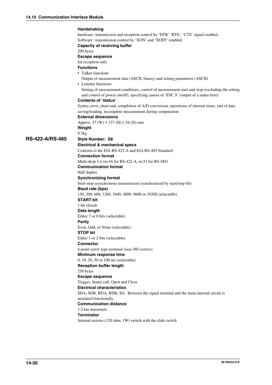 Yokogawa DR240 User Manual | Page 275 / 293