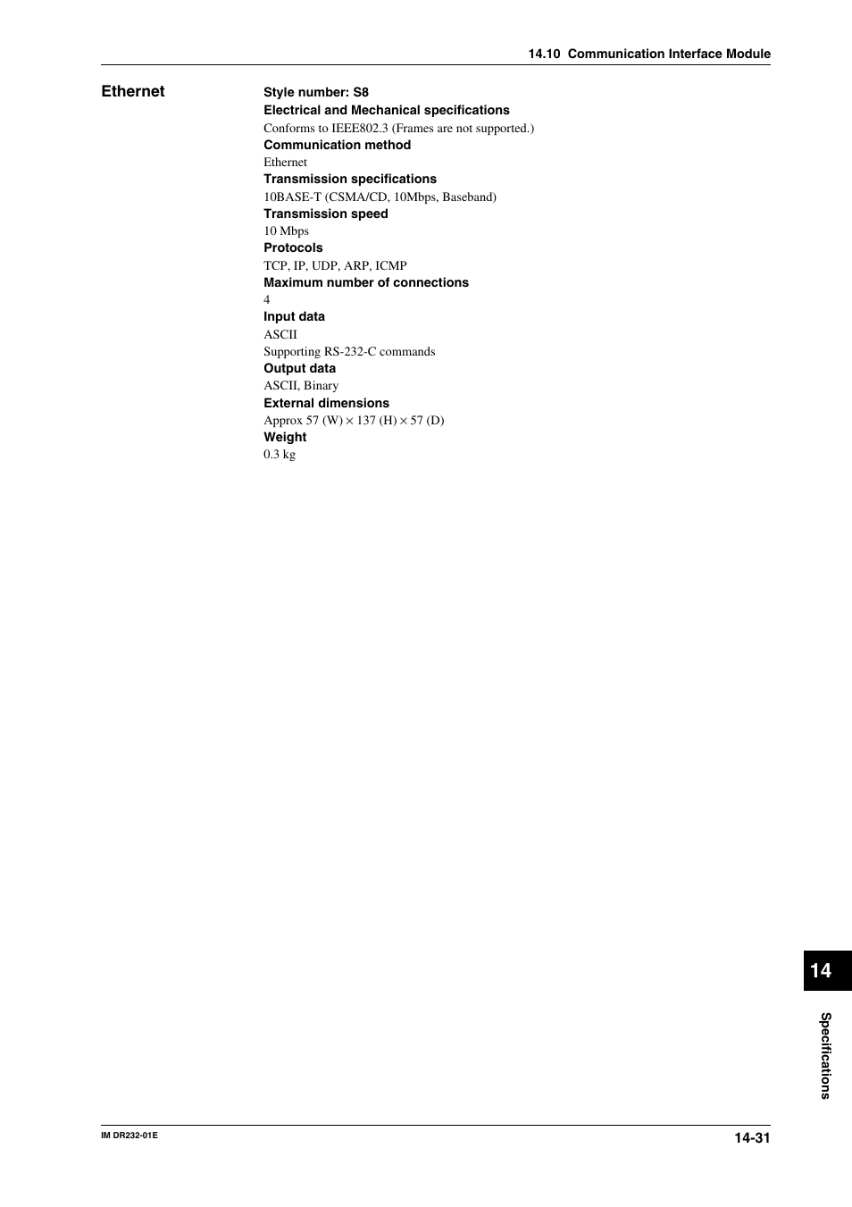 Yokogawa DR240 User Manual | Page 276 / 293