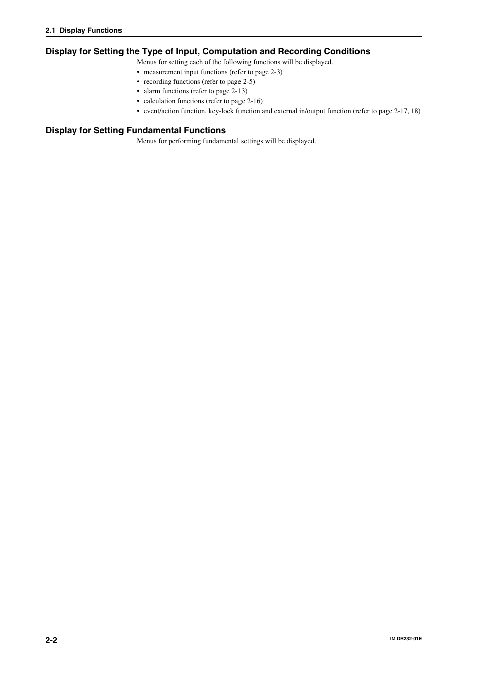 Yokogawa DR240 User Manual | Page 28 / 293