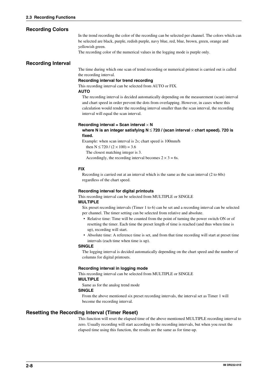 Yokogawa DR240 User Manual | Page 34 / 293