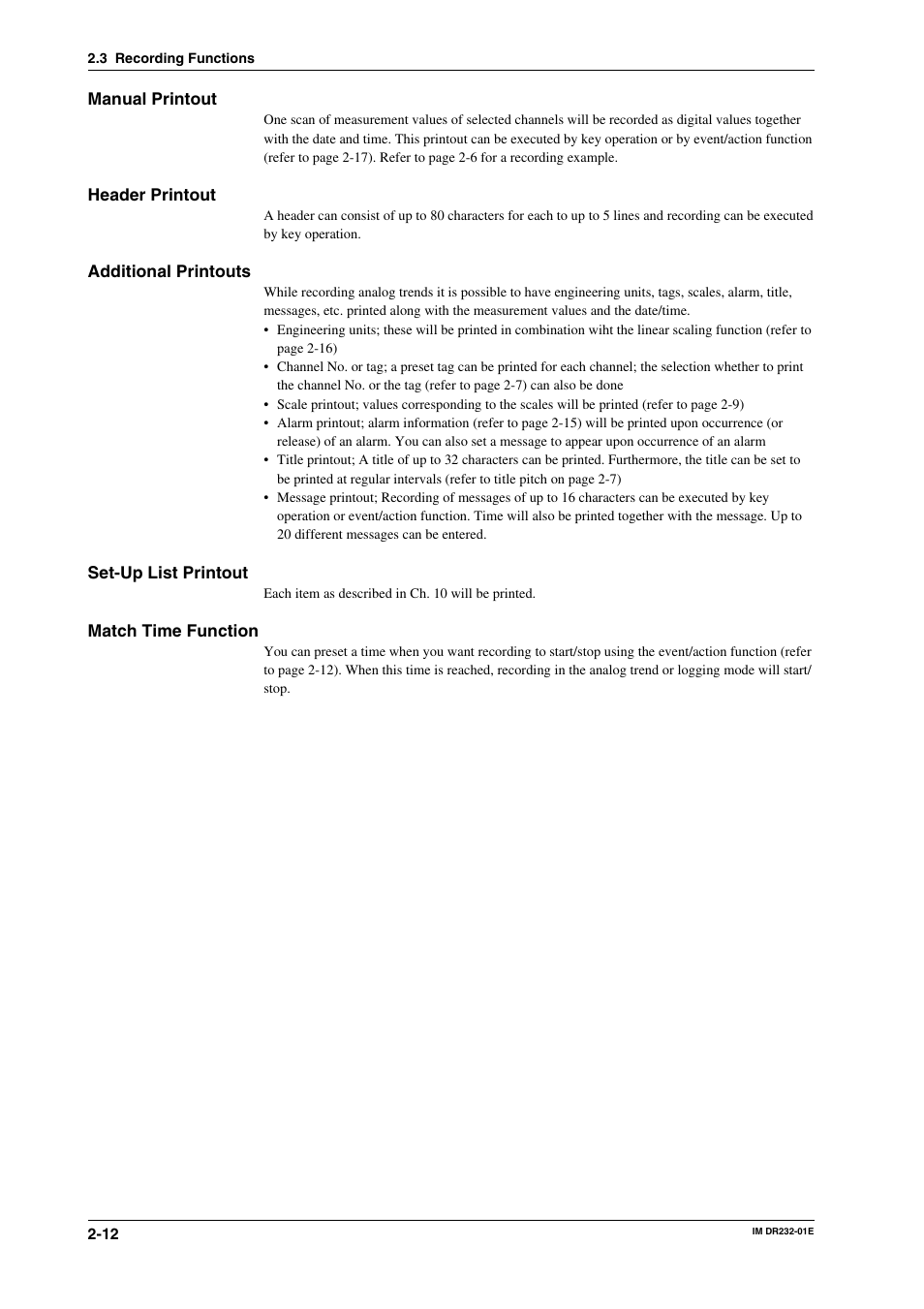 Yokogawa DR240 User Manual | Page 38 / 293