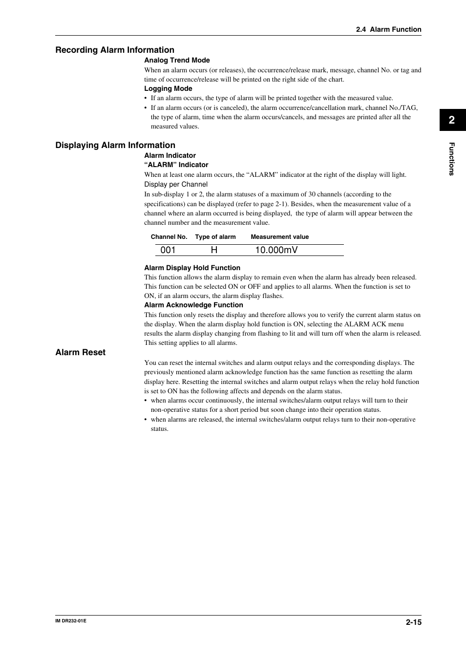 Yokogawa DR240 User Manual | Page 41 / 293