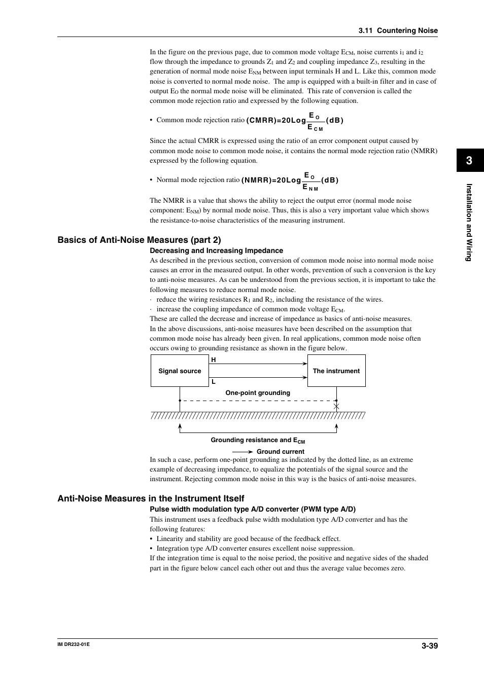 Basics of anti-noise measures (part 2), Anti-noise measures in the instrument itself | Yokogawa DR240 User Manual | Page 84 / 293