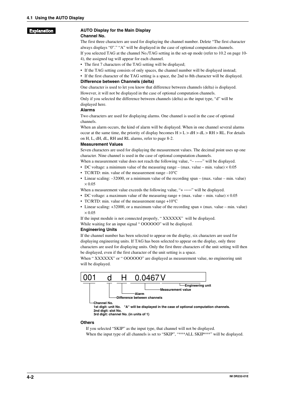 Yokogawa DR240 User Manual | Page 92 / 293