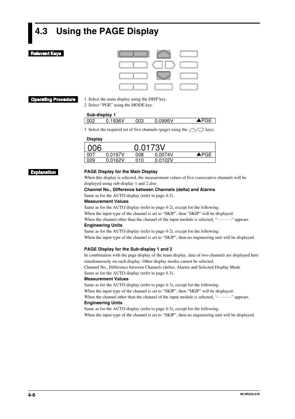 3 using the page display | Yokogawa DR240 User Manual | Page 96 / 293